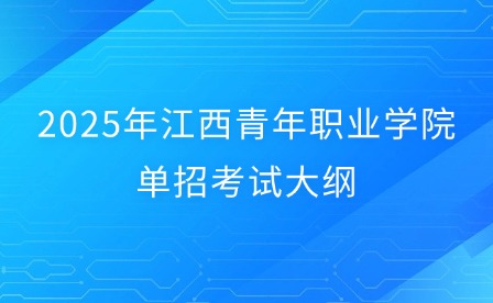 2025年江西青年职业学院单招考试大纲